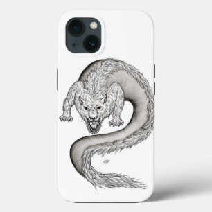 Case-Mate iPhone Case Wolfdragon design noir et blanc
