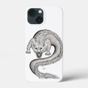 Case-Mate iPhone Case Wolfdragon design noir et blanc