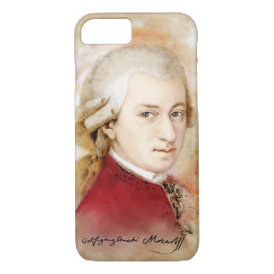 Coque Case-Mate iPhone Wolfgang Amadeus Mozart im Aquarell Stil