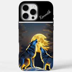 Coque iPhone 16 Pro Max Wolf's Howl atteint la Pleine lune