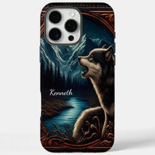 Coque iPhone 16 Pro Max Wolf's Moonlight Howl