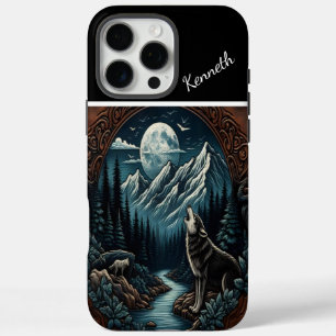 Coque iPhone 16 Pro Max Wolf's Moonlight Howl