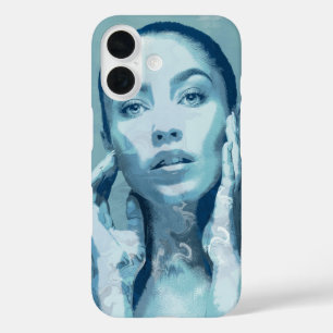 Coque Pour iPhone 16 "Woman in Blue"
