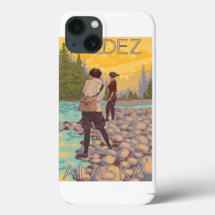 Etui iPhone 13 Women Fly Fishing - Valdez, Alaska