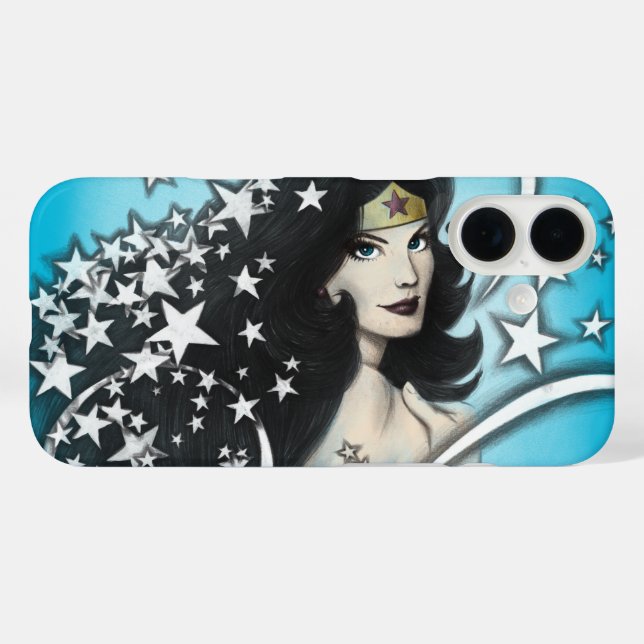 Coques Case-Mate iPhone Wonder Woman and Stars (Verso (horizontal))