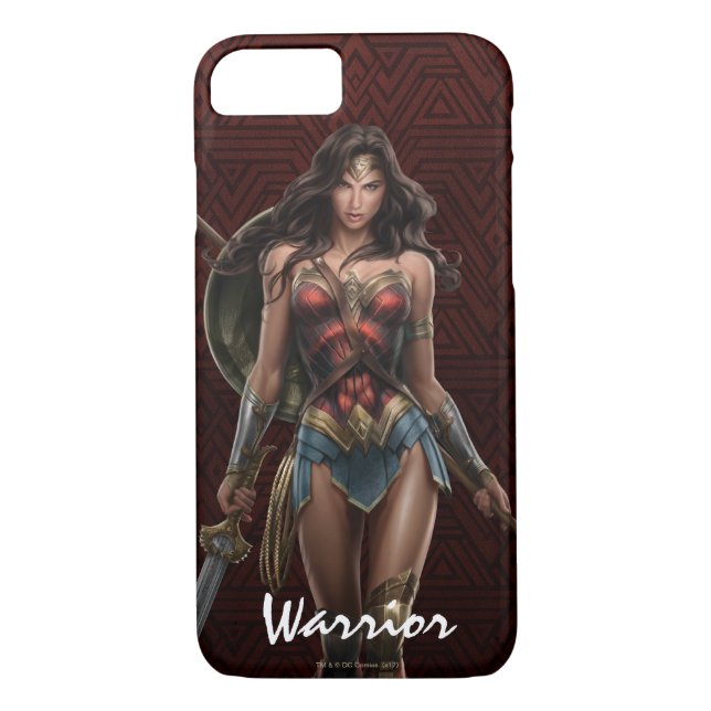 Coques Case-Mate iPhone Wonder Woman Battle-Ready Comic Art (Dos)