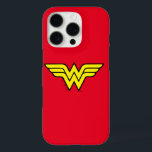 Coque iPhone 16 Pro Wonder Woman | Logo classique<br><div class="desc">Wonder Woman - DC Originals | Le logo classique Wonder Woman double "W" jaune et noir</div>