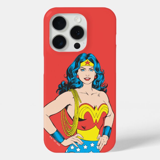 Coques Case-Mate iPhone Wonder Woman | Pose Vintage avec Lasso (Verso)