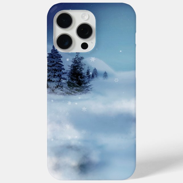Coques Case-Mate iPhone Wonderland d'hiver de nuit (Verso)