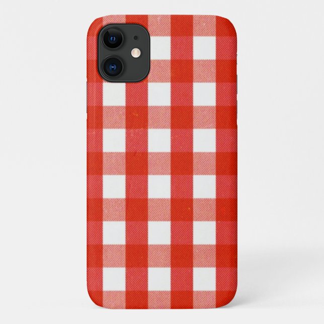 Coques Case-Mate iPhone Wonderland VICHY-KARO ROT (Dos)