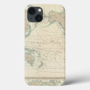 iPhone 13 Coque World Map of the Shipping Canals