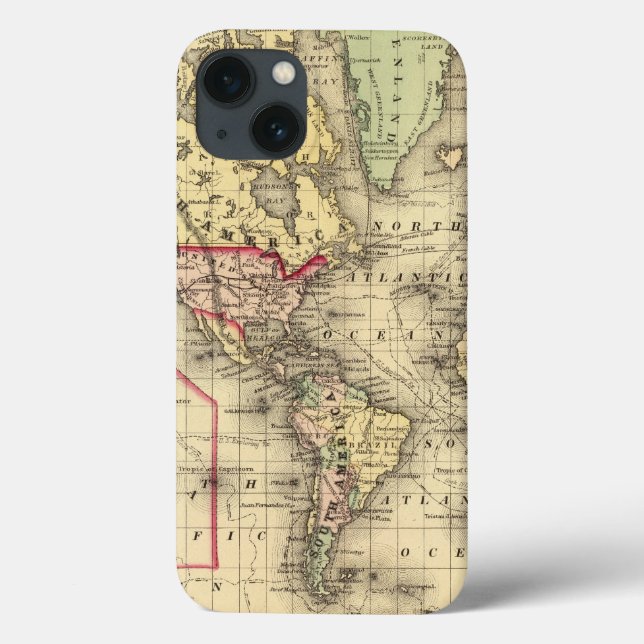 Coques Case-Mate iPhone World Map with Explorers' sea routes (Verso)