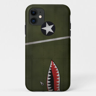 COQUES POUR iPhone WW2アメリカ陸軍戦闘機迷彩（シャークマウス）