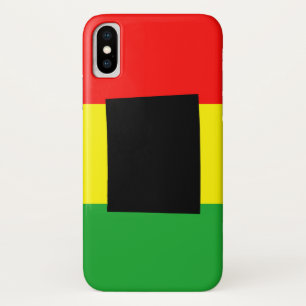 Coque iPhone X Wyoming avec des couleurs Rasta