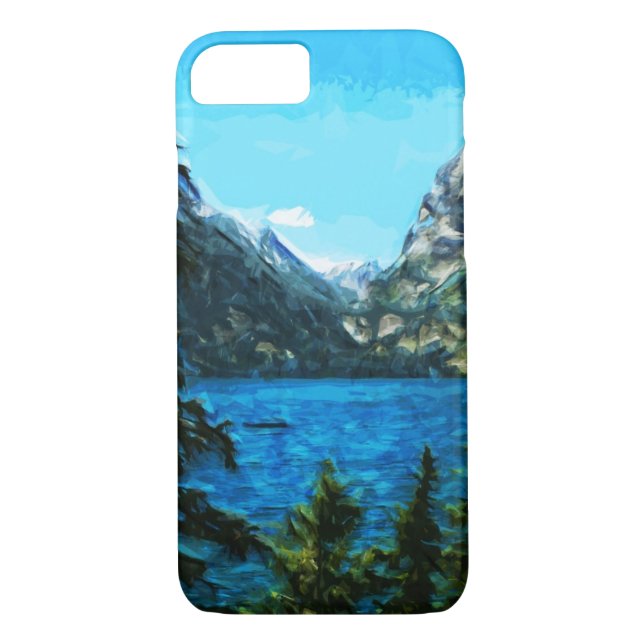 Coques Case-Mate iPhone Wyoming Grand Teton Mountains Abstrait (Dos)