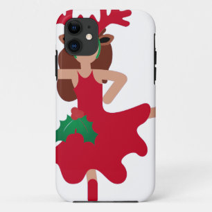 Coque iPhone 11 xmas flamenco danseur émoji