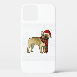 Case-Mate iPhone Case Xmas French Bulldog Santa Claus Hat Ugly Christmas