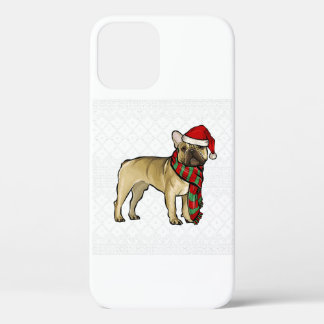 Case-Mate iPhone Case Xmas French Bulldog Santa Claus Hat Ugly Christmas