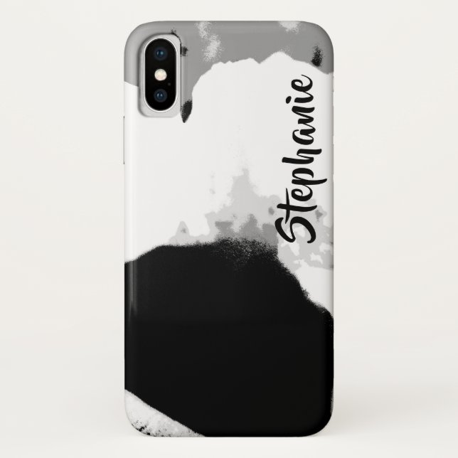 Coques Case-Mate iPhone XR maximum moderne noir et blanc de l'iPhone XS de (Dos)