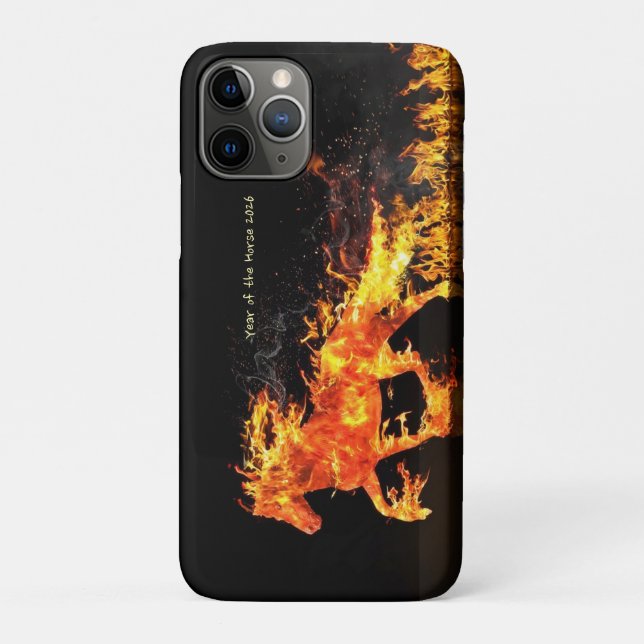 Coques Case-Mate iPhone Year of the Horse 2026 (Fire Horse) (Dos)