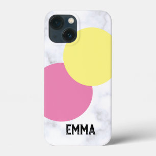 Case-Mate iPhone Case Yello et Pink Ombre avec votre nom Personnalisé