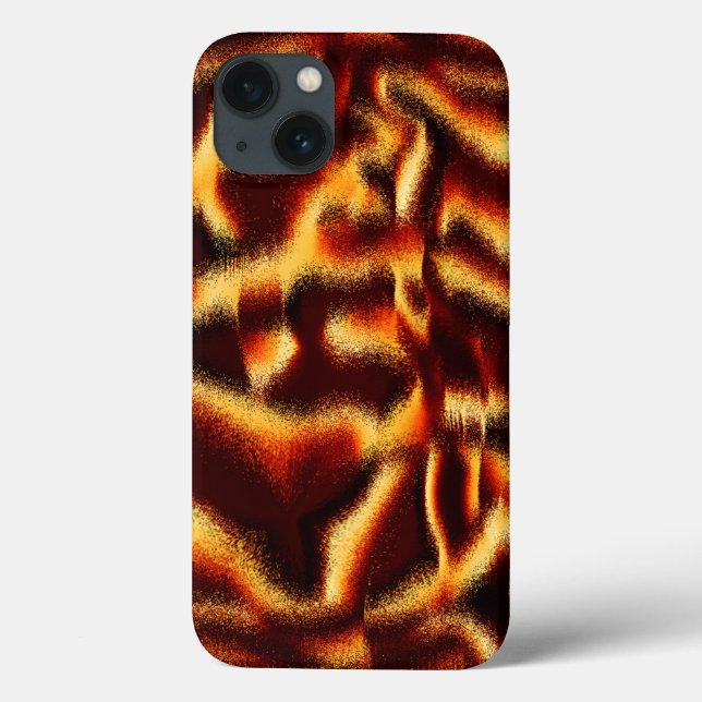 Coques Case-Mate iPhone Yellow and red spots look blurred with defect (Verso)