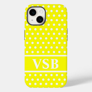 Coques Pour iPhone Yellow Polka