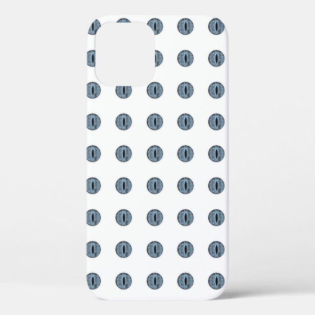 Coques Case-Mate iPhone Yeux à points bleu d'Halloween (Verso)