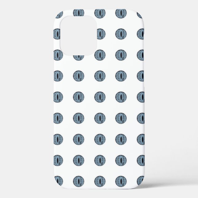 Coques Case-Mate iPhone Yeux à points bleu d'Halloween (Verso)