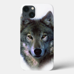 Coques Pour iPhone Yeux de loup gris