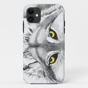 Coque Case-Mate Pour iPhone Yeux de loup (yeux jaunes)