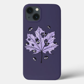 Case-Mate iPhone Case Yeux éffrayants de feuilles violet art gothique