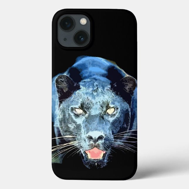 Coques Case-Mate iPhone Yeux Jaguar Black Panther (Verso)