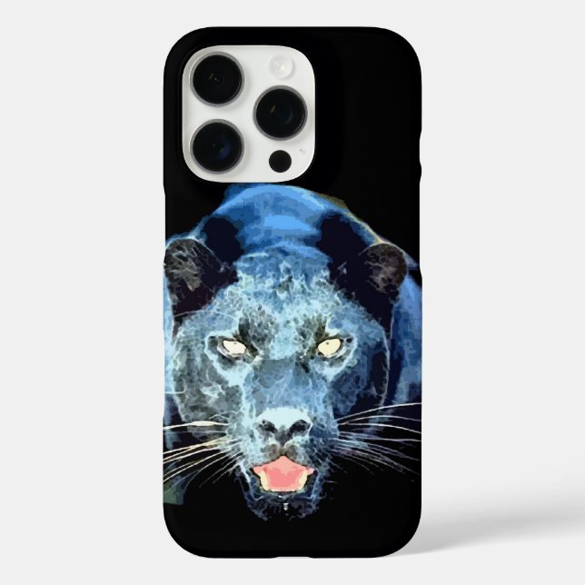 Coques Case-Mate iPhone Yeux Jaguar Black Panther (Verso)