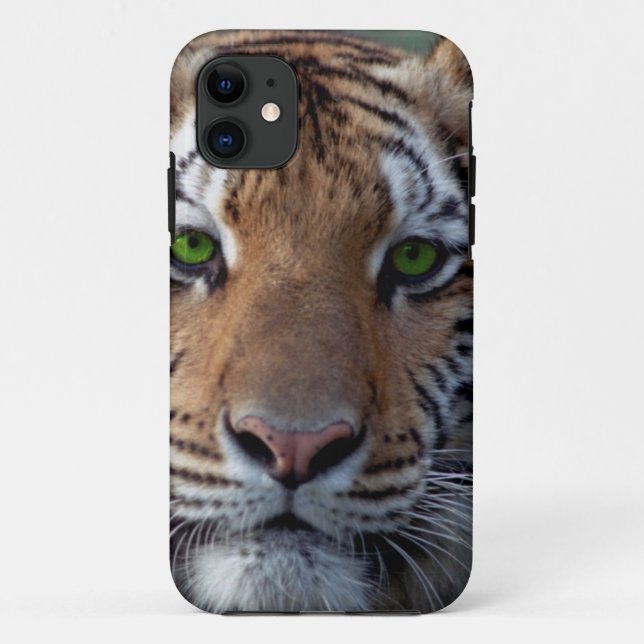 Coques Case-Mate iPhone Yeux verts de tigre de Bengel (Dos)