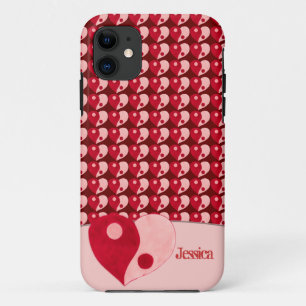 Coque Case-Mate Pour iPhone Yin Yang Heart (Rouge/Rose)