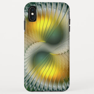 Case-Mate iPhone Case Yin Yang Vert Jaune Abstrait Fractale Colorée