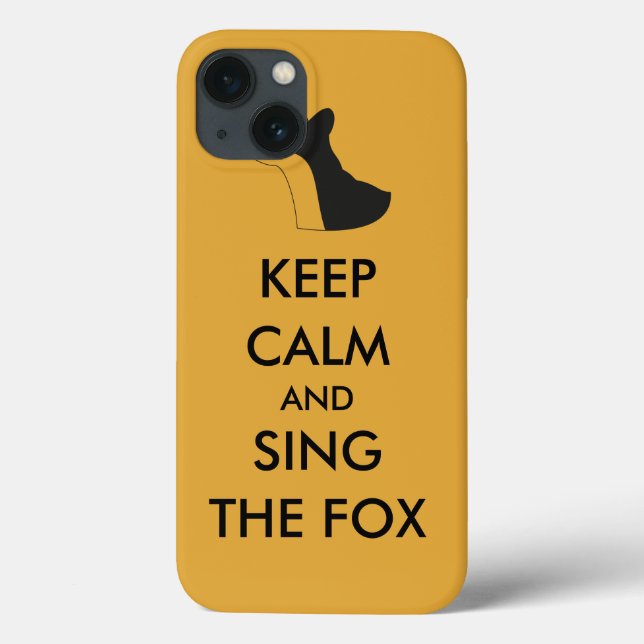 Coques Case-Mate iPhone Ylvis Funny Gardez le calme et chantez le Fox iPad (Verso)