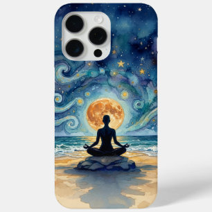 Coque Case-Mate iPhone Yoga Méditation Ciel Nocturne Étoilé Lune Plage Oc