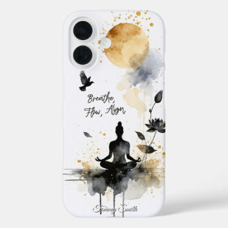 Coque Pour iPhone 16 Yoga Moon Zen Art