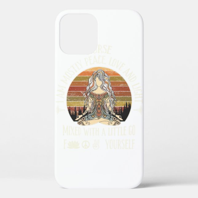 Coques Case-Mate iPhone Yoga Nurse Je suis principalement Peace Love and L (Verso)