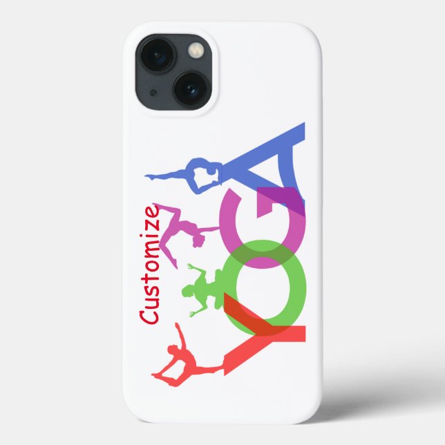 Coques Case-Mate iPhone Yoga Poses Silhouettes Thunder_Cove (Verso)