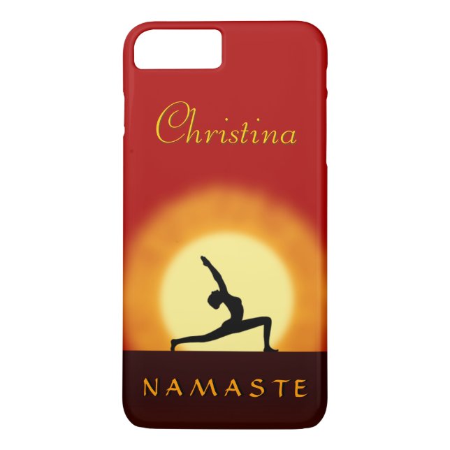 Coques Case-Mate iPhone Yoga Sunrise Pose Namaste Slim iPhone 7 Plus (Dos)