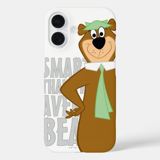 Coques Case-Mate iPhone Yogi "Plus Intelligent Que L'Ours Moyen" (Verso)