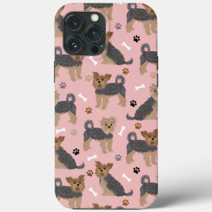 Case-Mate iPhone Case Yorkshire Terrier Paws et Bones Yorkie Chien
