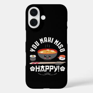 Coque Pour iPhone 16 You Maki Miso Happy - Nouilles Japonaises Mignonne
