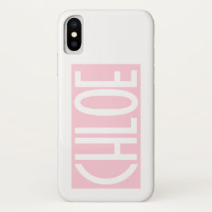 Case-Mate iPhone Case Your Bold White Text on Light Pink