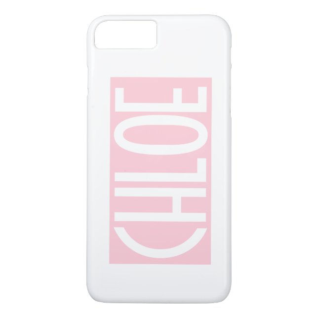 Coques Case-Mate iPhone Your | Bold White Text on Light Pink (Dos)