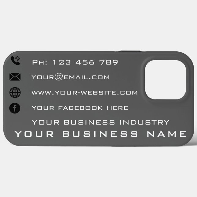 Coques Case-Mate iPhone Your Company Promotional Business Card (Verso (horizontal))