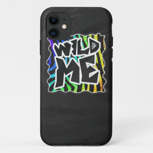 Coques Pour iPhone Zebra Black et Rainbow Wild Me